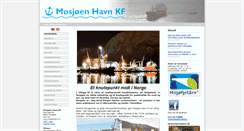 Desktop Screenshot of mosjoenhavn.no